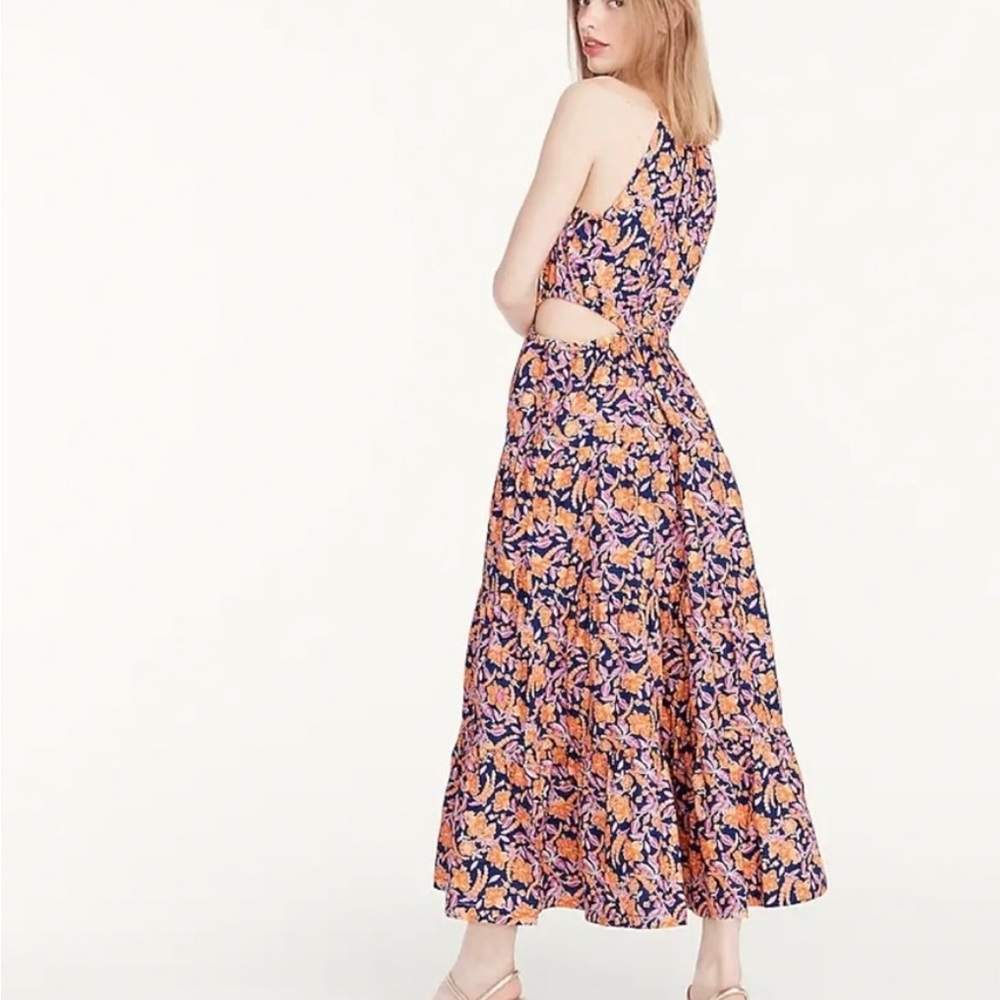 JCrew Harbour Side Cutout Maxi Dress